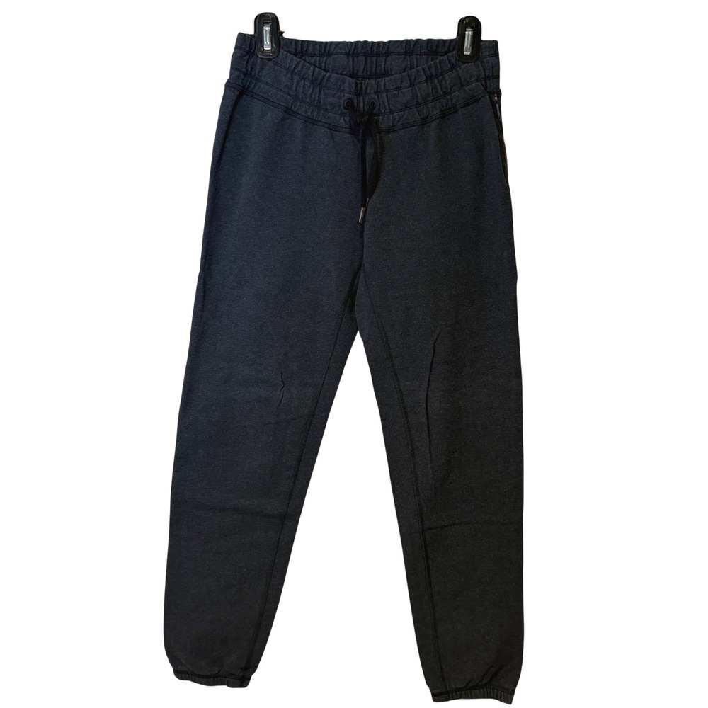Lululemon Scuba High-Rise Jogger Heathered Black Sweatpants Women Size 4/6